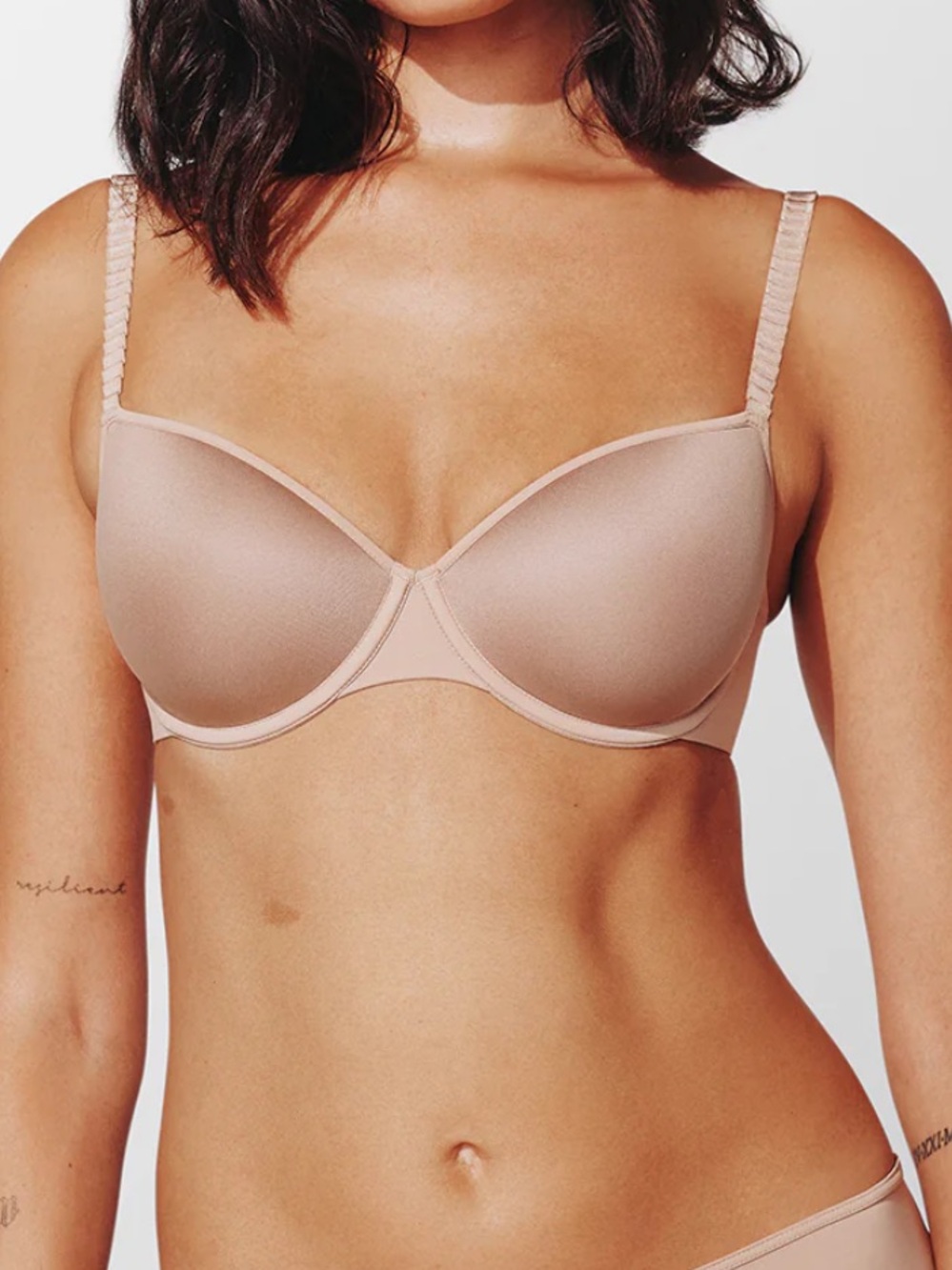 Thirdlove 24/7 classic tshirt bra- taupe - worn twice